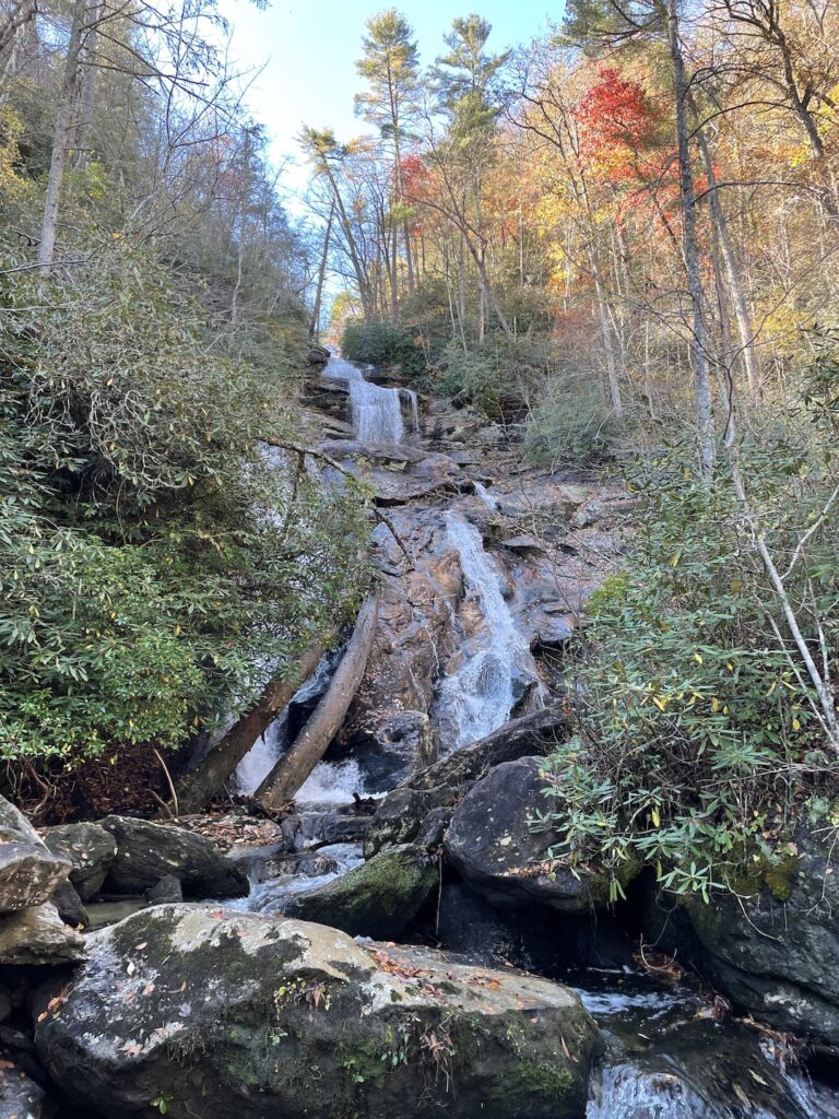 Holcomb Creek Falls is a series of cascading waterfalls.