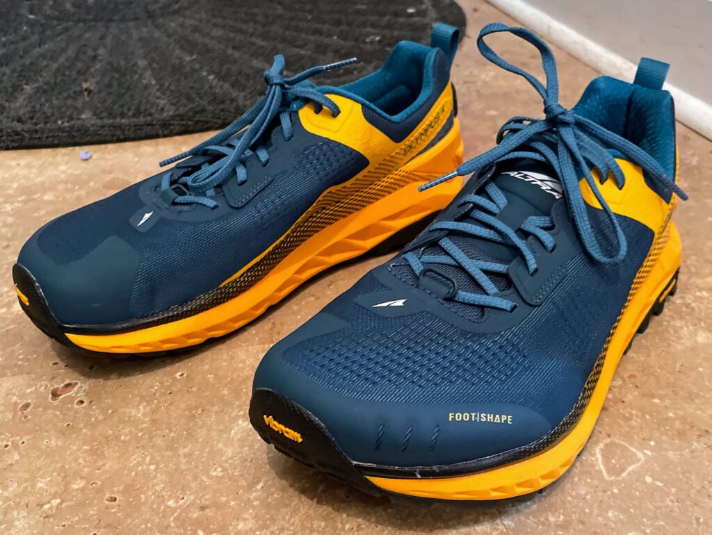 A pair of Altra Olympus shoes