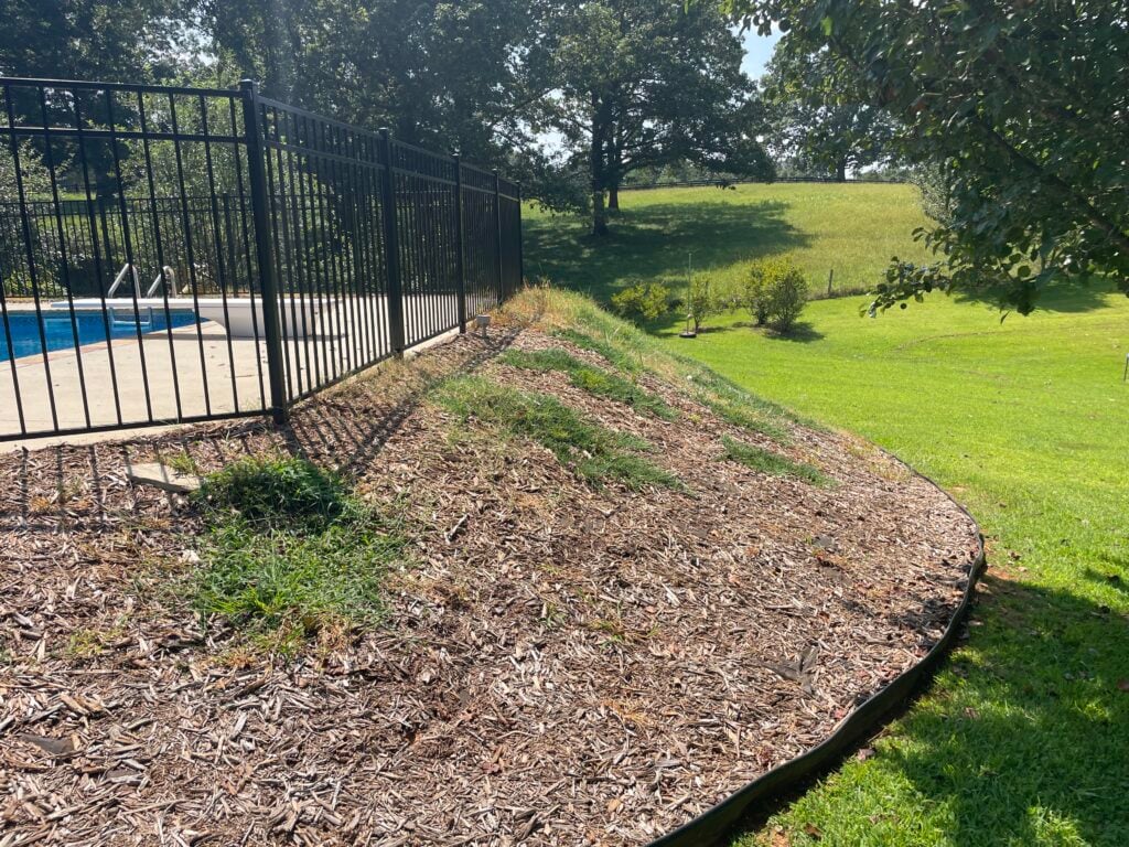 The 2 Minute Gardener: Photo - Jute Netting on a Slope